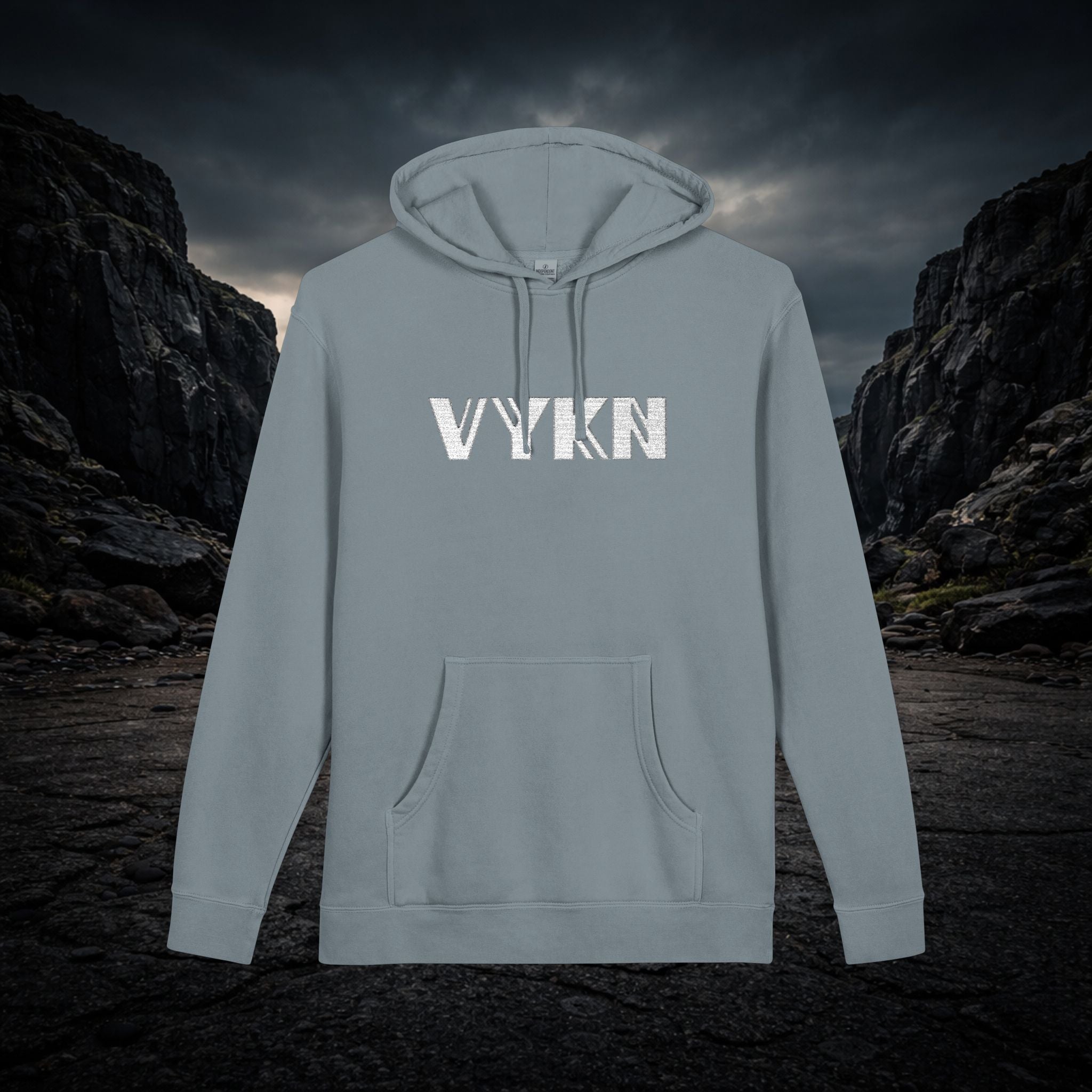VYKN™ Distressed Embroidered Hoodie