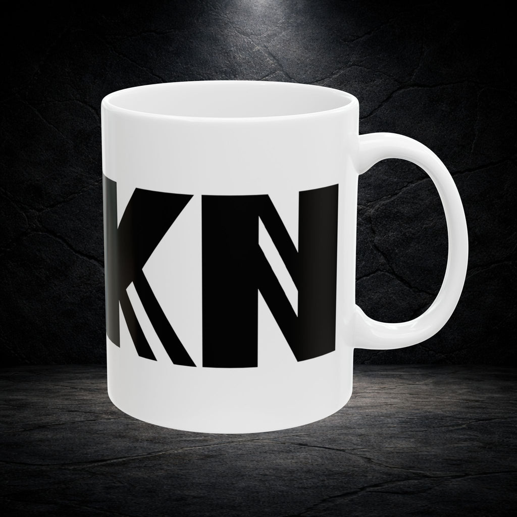 VYKN™ ceramic coffee mug in 11oz and 15oz sizes on a clean white background