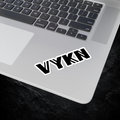 VYKN™ logo vinyl sticker with bold design on white background
